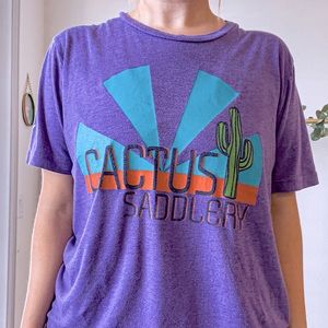 Vintage Western Wear T-Shirt Cactus Ropes